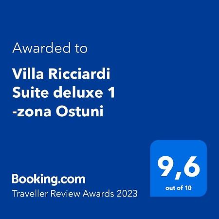 Villa Ricciardi-Suite Famigliare 1-Zona Ostuni Montalbano  Extérieur photo